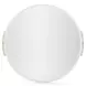Overlap Latte and Travertine Round Wall Mirror