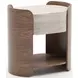 Fleur Ivory and Porcini Upholstered Panel Bedroom Set