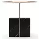 Overlap Nero Marquina and Whisper of Gold Nightstand Base