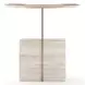 Overlap Travertine and Whisper of Gold Nightstand Base