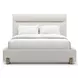 Counter Balance Oatmeal Queen Upholstered Panel Bed