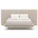 Overlap Ivory Upholstered Queen 2 Panel Bed