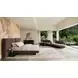 Overlap Piano Black and Nero Marquina 6 Drawer Dresser
