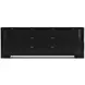 Overlap Piano Black and Nero Marquina 3 Drawer 2 Door Sideboard