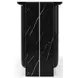 Overlap Piano Black and Nero Marquina Rectangular Dining Room Set