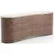 Fleur Porcini and Travertine 4 Door Sideboard