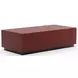 Cocktail Couture Rouge Red Gloss and Black Rectangular Occasional Table Set