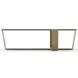 Counter Balance Brushed Gold and Smoked Bronze Glass Top Cocktail Table