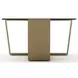 Counter Balance Brushed Gold and Smoked Bronze Glass Top Cocktail Table