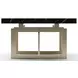 Wish You Were Here Black Marble and Whisper of Gold 60" Rectangular Cocktail Table