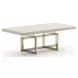 Wish You Were Here Sandstone and Whisper of Gold 48" Rectangular Cocktail Table
