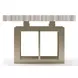 Wish You Were Here Sandstone and Whisper of Gold 48" Rectangular Cocktail Table