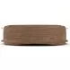 Fleur Porcini and Travertine Round Cocktail Table