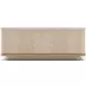 Rhythm Sun Drenched Oak and Neutral Metallic Square Cocktail Table with Travertine Top