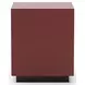 Cocktail Couture Rouge Red Gloss and Black Square End Table
