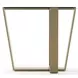 Counter Balance Brushed Gold and Smoked Bronze Glass Top Side Table