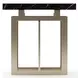 Wish You Were Here Black Marble and Whisper of Gold Square Side Table