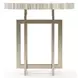 Wish You Were Here Sandstone and Whisper of Gold Round Side Table
