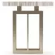 Wish You Were Here Sandstone and Whisper of Gold Round Side Table
