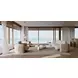Overlap Travertine and Whisper of Gold Round Side Table