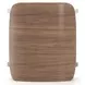 Fleur Porcini and Travertine Round Side Table