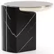 Overlap Nero Marquina and Whisper of Gold Round Side Table