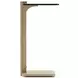 Counter Balance Brushed Gold and Smoked Bronze Glass Top Spot Table