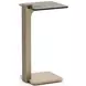 Counter Balance Brushed Gold and Smoked Bronze Glass Top Occasional Table Set