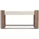 Fleur Porcini and Travertine 2 Drawer Console Table