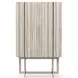 Wish You Were Here Sandstone and Whisper of Gold 2 Door Bar Cabinet