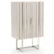Wish You Were Here Sandstone and Whisper of Gold 2 Door Bar Cabinet