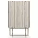 Wish You Were Here Sandstone and Whisper of Gold 2 Door Bar Cabinet