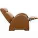 Clair Pretty G Yellow Brown Leather Push Thru The Arms Recliner