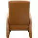 Clair Pretty G Yellow Brown Leather Push Thru The Arms Recliner