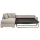 Clara Gray 112" Slim Arm Sleeper Queen LAF Sectional