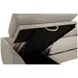Clara Gray 112" Slim Arm Sleeper Queen LAF Sectional
