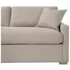 Clara Gray 112" Slim Arm Sleeper Queen LAF Sectional