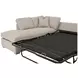 Clara Gray 112" Slim Arm Sleeper Queen LAF Sectional