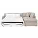 Clara Gray 112" Slim Arm Sleeper Queen RAF Sectional