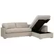 Clara Gray 112" Slim Arm Sleeper Queen RAF Sectional