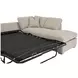 Clara Gray 112" Slim Arm Sleeper Queen RAF Sectional