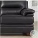 Calizor Black Leather 88" Sofa