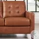 Cassian Nutmeg Leather 56" Loveseat