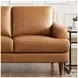 Ada Cognac Leather 57" Loveseat