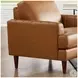 Ada Cognac Leather Upholstered Lounge Chair