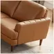 Ada Cognac Leather 57" Loveseat