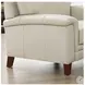 Wendover Vanilla Leather Upholstered Accent Chair