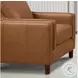 Isla Cognac Leather Upholstered Accent Chair