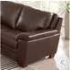 Ironvale Chestnut Leather 62" Loveseat