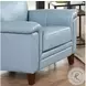 Wendover Spa Blue Top Grain Leather Chair